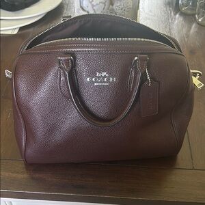 Coach Rich Brown Leather Satchel